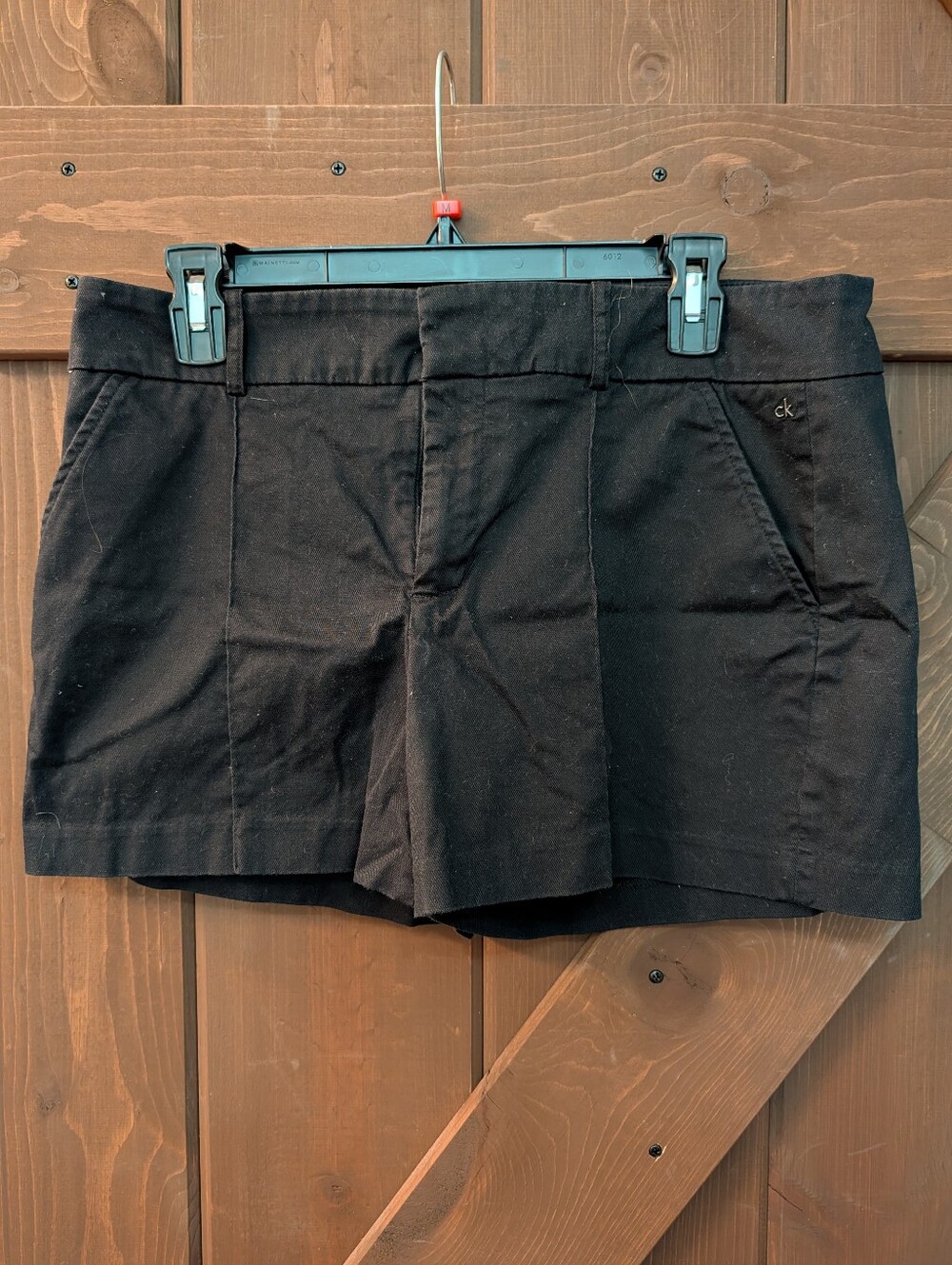 Calvin Klein Black Women's Flat Front Shorts
